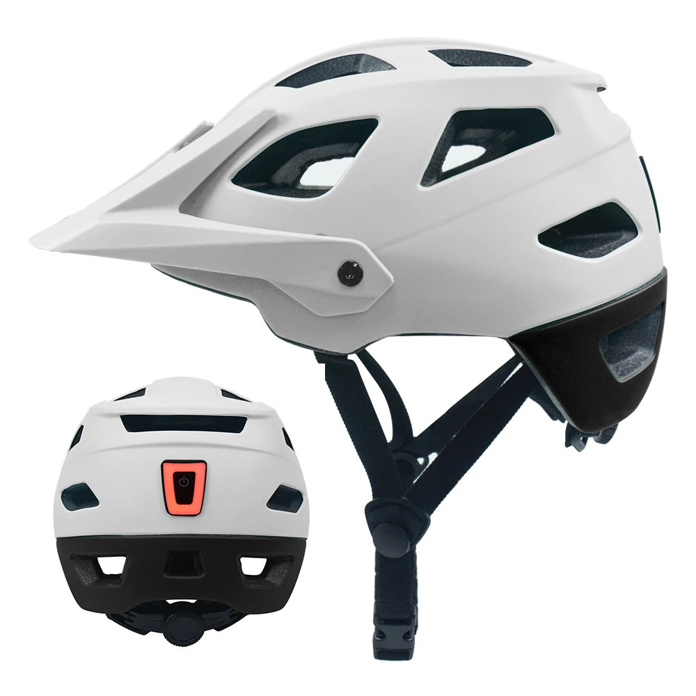 Custom MTB Bike Helmet with Rear Light & Logo | MOQ 1 pc