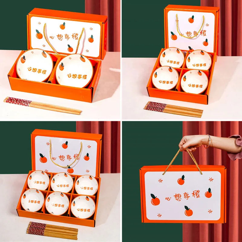 Ceramic Bowl Sets: 20 MOQ, Under-Glazed, Gift Box | Wedding & Corporate Tableware Gifts