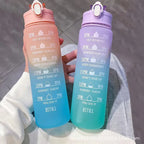 Custom 900ml Motivational Water Bottles | 5 MOQ Time Marker Fitness