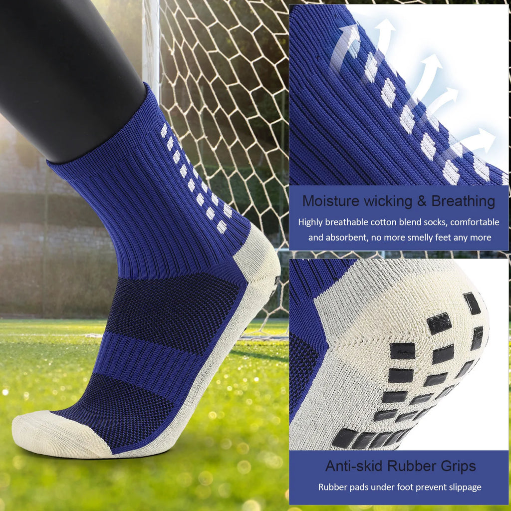 Custom Non-Slip Football Socks | MOQ 20 | 20-Day Lead