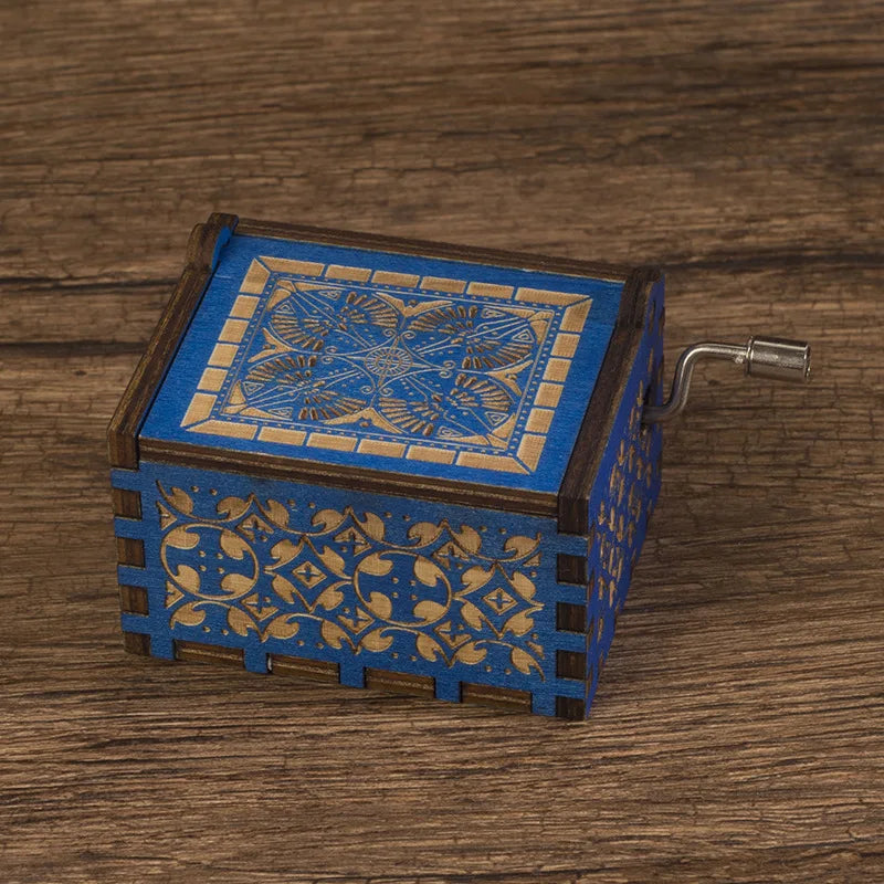Custom Wooden Music Boxes with Logo | Hand Cranked MOQ 5