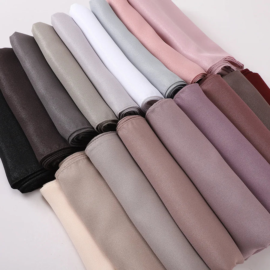 Pearl-Luster Polyester Headscarves | 20-Piece MOQ & 7-Day Lead Time | Women's Fashion & Ethnic Wear
