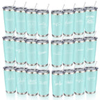 20oz Powder Coated Stainless Steel Tumbler with Lid and Straw Hole for Coffee, Travel and Laser Engraving