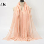 Wholesale Polyester Scarves: 105 Colors, 10-Day Lead, 90x180cm | Spring/Summer Women's Fashion