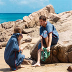 Custom Logo Microfiber Suede Beach Poncho Towel | Quick-Dry Hooded Robe | Low MOQ 200 Units