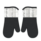 Printed Oven Mitts | Cotton Silicone Heat Resistant Gloves
