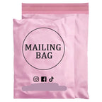 Custom Pink Poly Mailers 12wire | Logo Printing LDPE/HDPE Shipping Bags