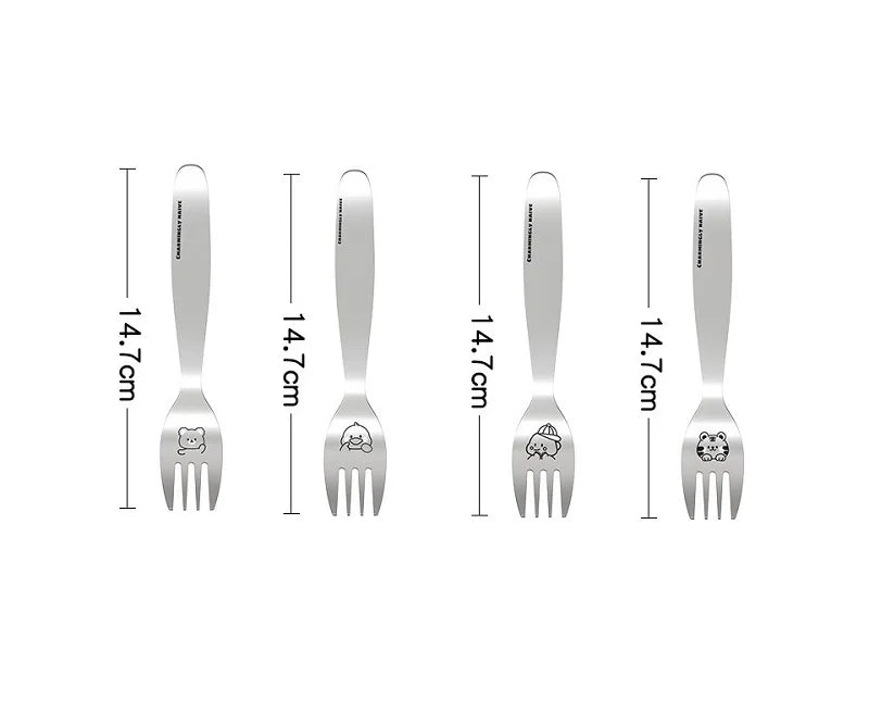 304 Stainless Steel Kids Plate — 100 MOQ, Divided Animal Shape