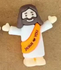 Mini Jesus Figurines | Hand-Painted Religious Figures | Bulk Baptism Gifts