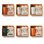 Custom Logo Ceramic Mug Gift Set with Lid & Towel | MOQ 50