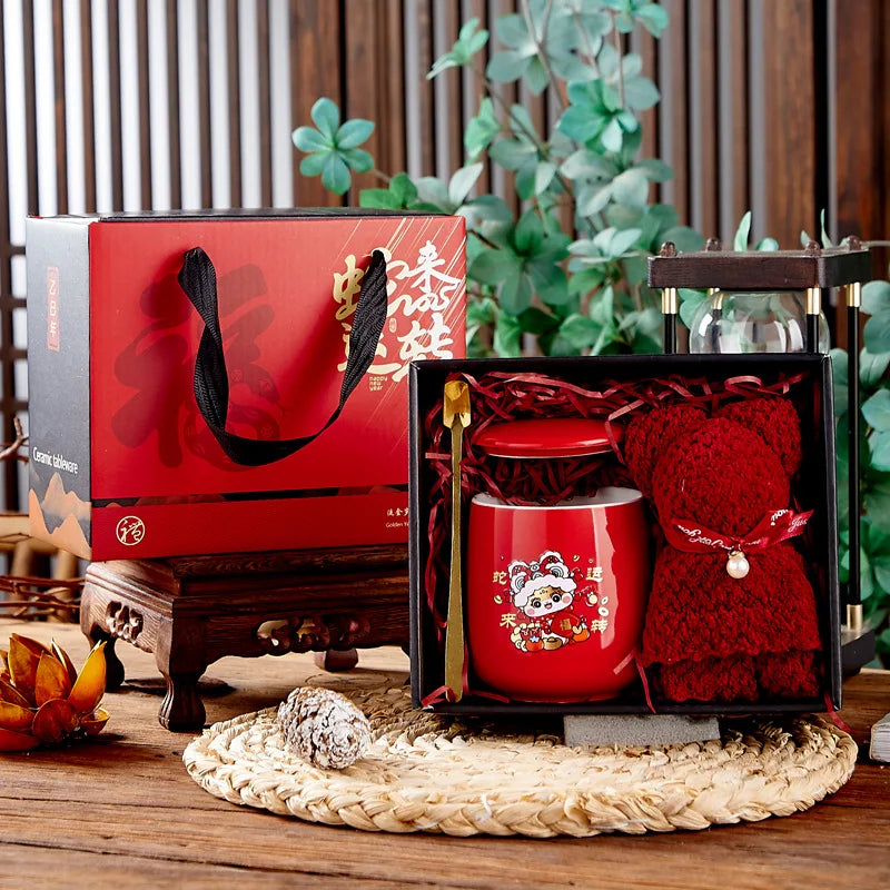 Custom Ceramic Mugs: 40 MOQ, 7-Day Lead, BPA-Free | 301-400ml Drinkware with Lid & Gift Box