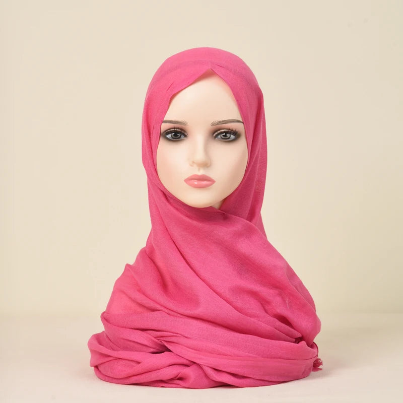 Polyester Silk Satin Hijab | 107x180cm | 24 Colors | Wholesale | Custom Packaging