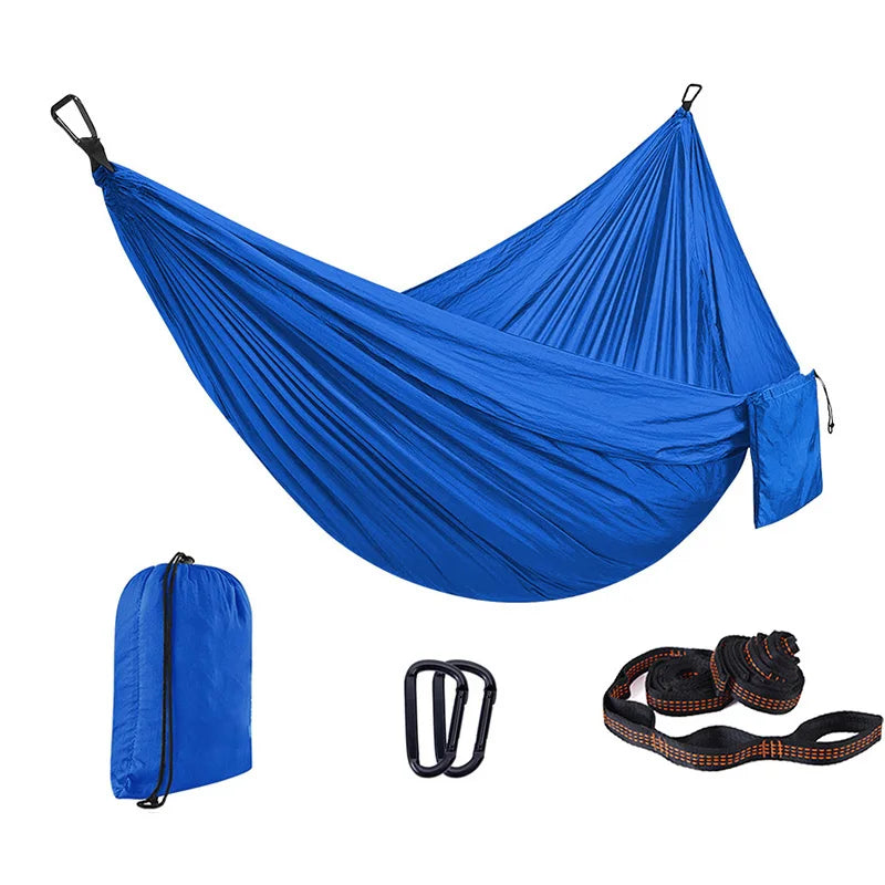 Custom 210T Parachute Nylon Hammock with Logo | 200kg Capacity, 1 MOQ, Camping