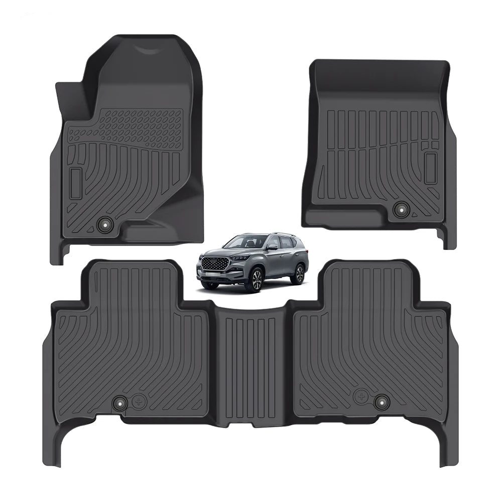 Custom Fit All-Weather TPE Trunk Mat for SsangYong Rexton G4 and Torres