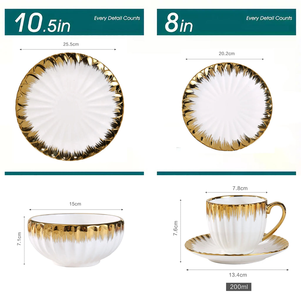 Custom Ceramic Tableware Set with Logo | 200 MOQ