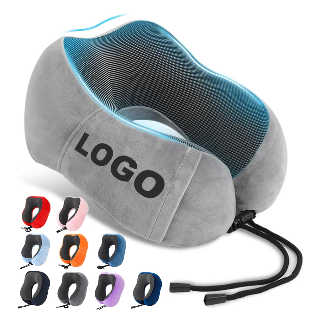 Personalized Memory Foam Neck Travel Pillow | MOQ 100