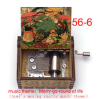 Wooden Hand-Cranked Music Box | Howl's Moving Castle | 10 MOQ | Custom