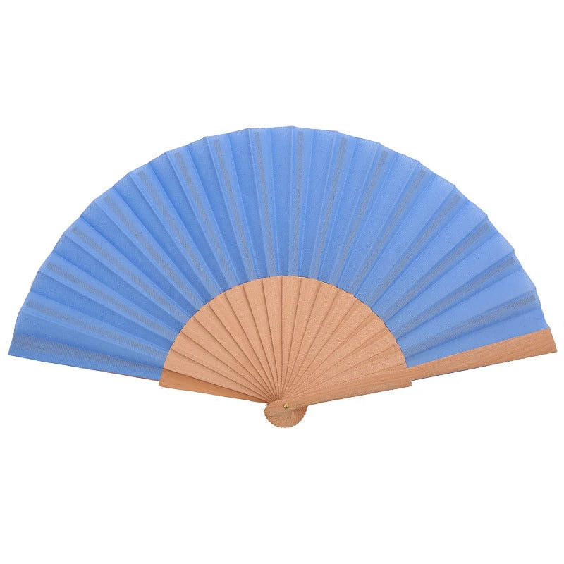 Custom Wooden Hand Fan | Foldable Wood Handle Fan | Bulk Corporate Events