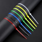 Custom Nylon Cable Tie 250mm x 3.6mm: 40 lbs Tensile, CE/ROHS, UL94V-2, 100pcs/Pack