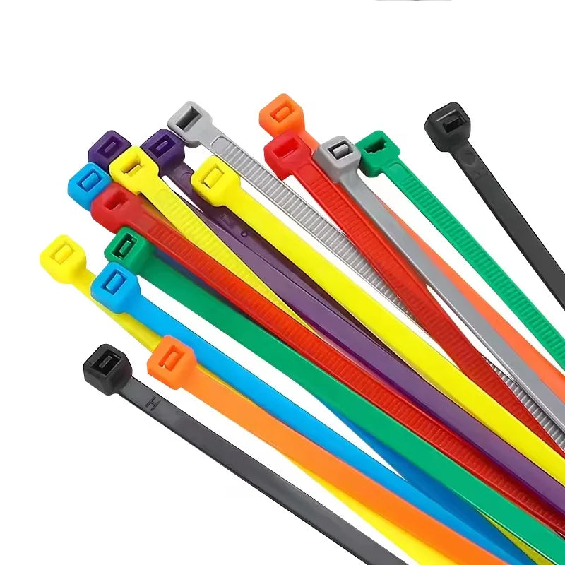 Custom Nylon Cable Tie 250mm x 3.6mm: 40 lbs Tensile, CE/ROHS, UL94V-2, 100pcs/Pack