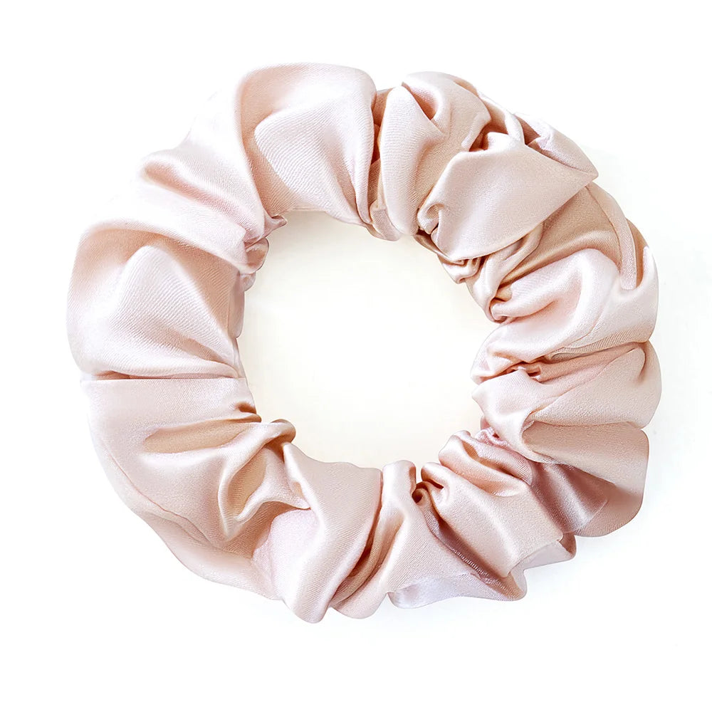 Custom Silk Scrunchies with Logo | Bulk MOQ 2 Pcs