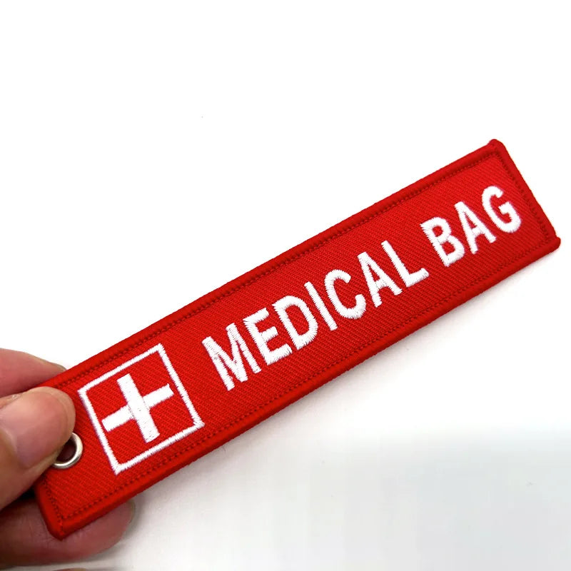 Custom Embroidered Keychains with Logo | 50 MOQ Double-Sided
