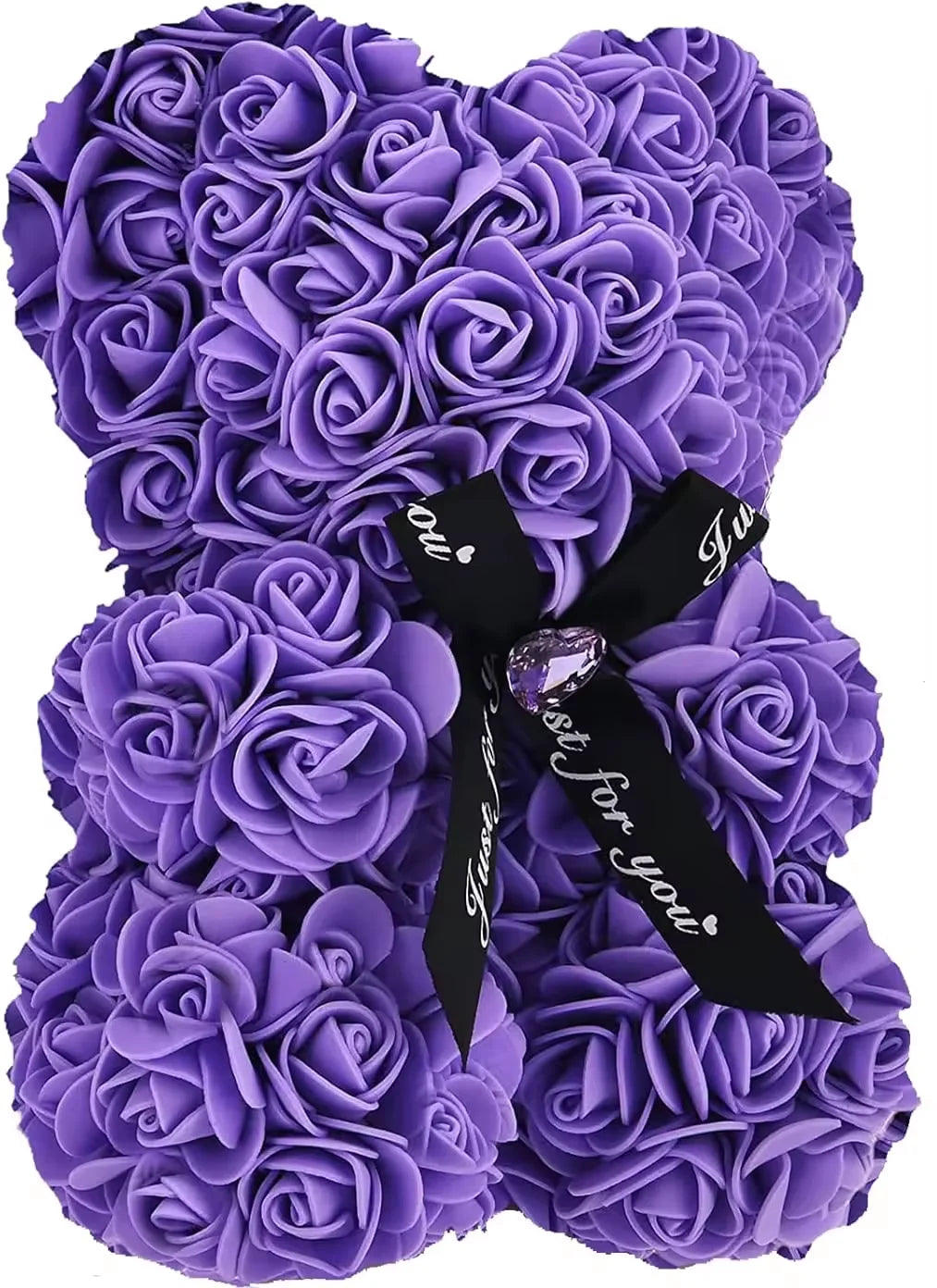 Wholesale Artificial Rose Bear with Handmade Eternal Flower Teddy Bear for Valentine's Day Mother's Day Gift with Box