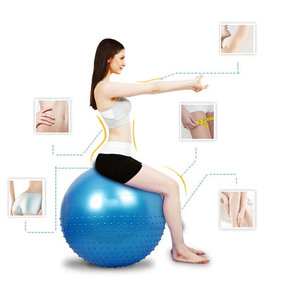 Custom Anti-Burst Exercise Ball | PVC Yoga Ball with Pump | Bulk Fitness Equipment