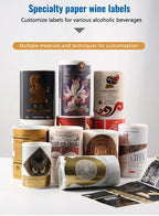 Custom Waterproof Bottle Labels — Digital Printing, 1,000 Pcs MOQ, 25+ Finishes