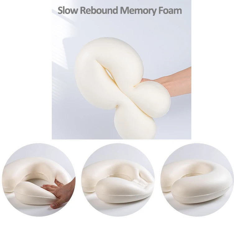 Custom Slow Rebound Memory Foam U Shaped Neck Travel Pillow