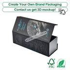Custom Rigid Magnetic Box with Matte Black Finish | Luxury Packaging OEM Wholesale