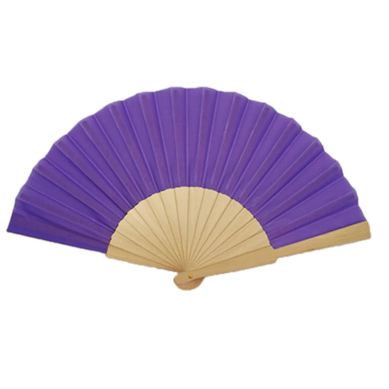 Custom Wooden Hand Fan | Foldable Wood Handle Fan | Bulk Corporate Events