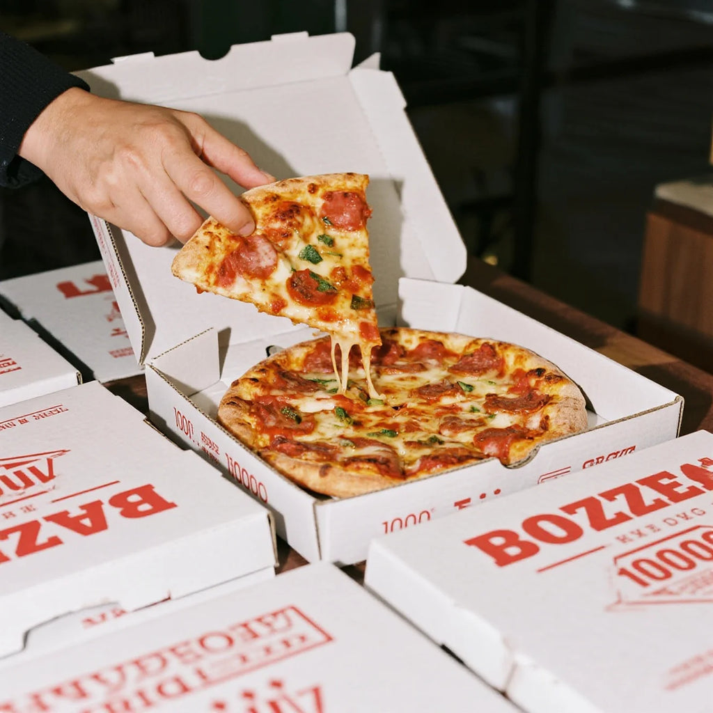 Custom Corrugated Pizza Box Wholesale | 10 12 14 Inch with Flexo Printing