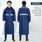 Custom Reflective Motorcycle Raincoat | 500 Pcs MOQ Heavy-Duty Oxford Cloth