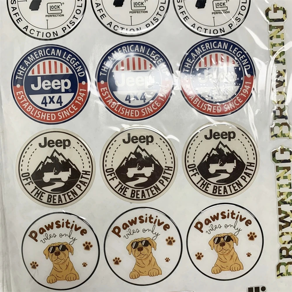 Custom Waterproof Vinyl Stickers | 100 Pcs MOQ UV Printing Die-Cut