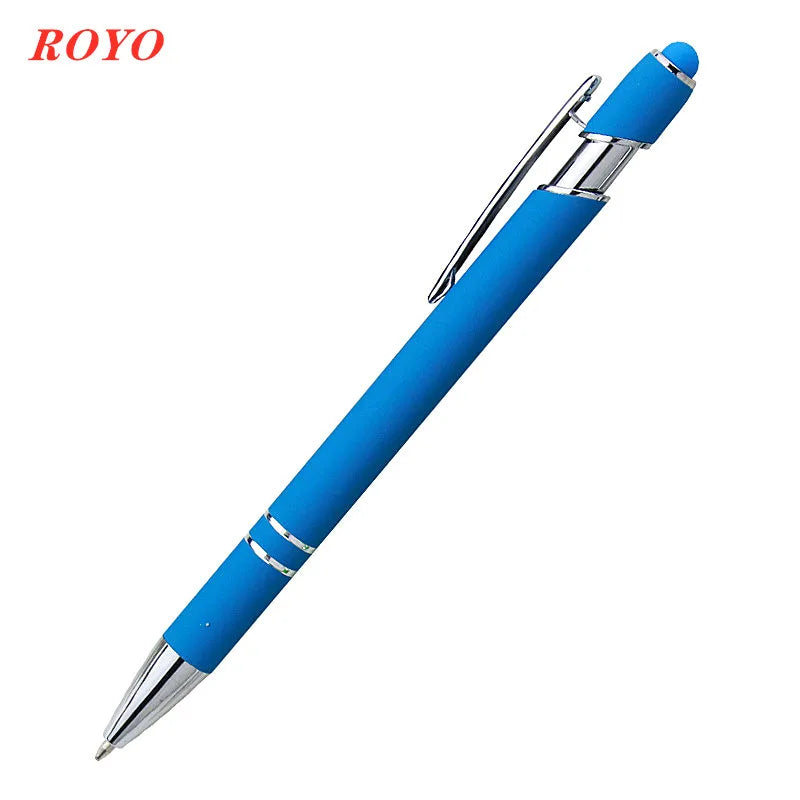Custom Metal Stylus Pen with Logo | 2-in-1 Ballpoint MOQ 100