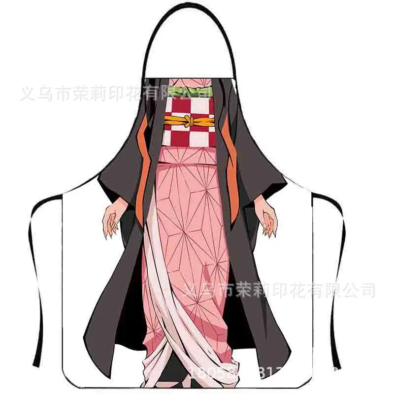 Waterproof Polyester Apron | 3D Printed Cartoon Barbecue Apron