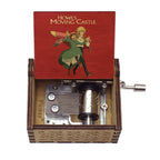 Wooden Hand-Cranked Music Box | Howl's Moving Castle | 10 MOQ | Custom
