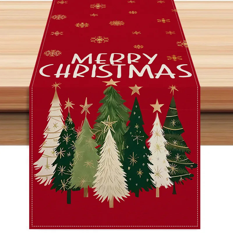 Christmas Linen Runners | Custom Printed | 7-Day Lead Time