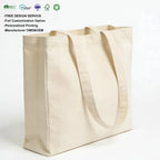 Custom Cotton Canvas Tote Bags with Logo | 50 MOQ | 8-16oz Options
