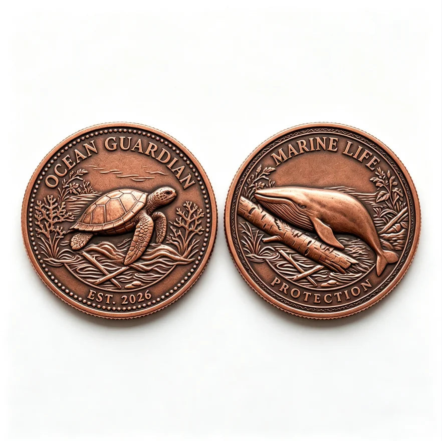 Custom 3D Relief Commemorative Coin | Bronze Metal Souvenir