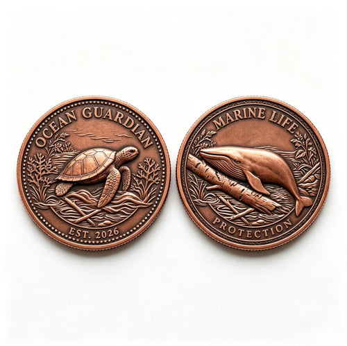 Custom 3D Relief Commemorative Coin | Bronze Metal Souvenir