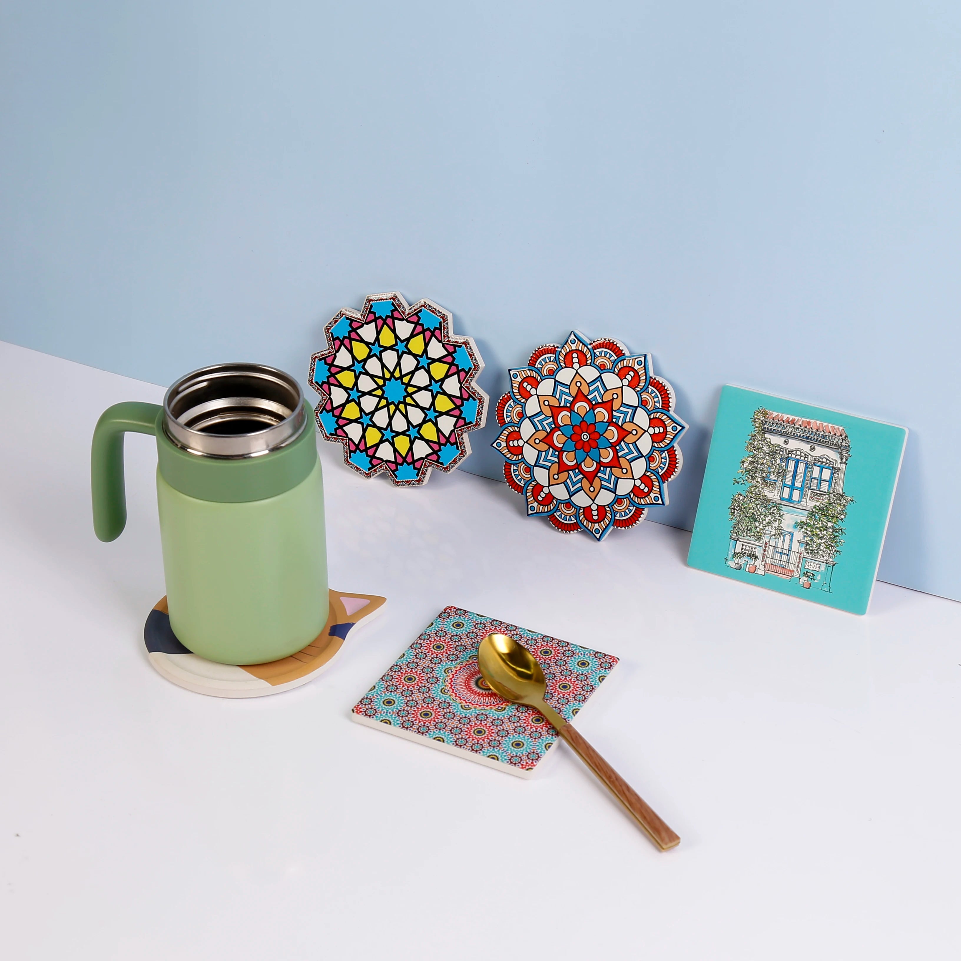 Custom Ceramic Coasters | 500 MOQ | 12-Day Lead Time