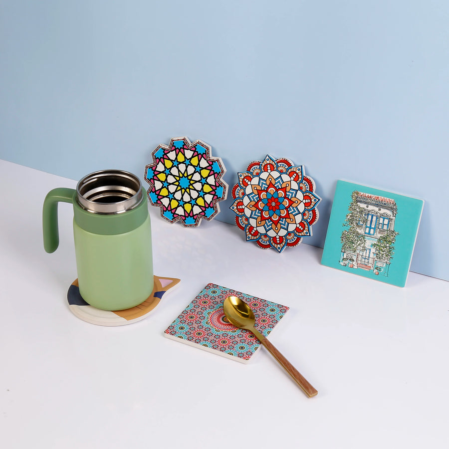Custom Ceramic Coasters | 500 MOQ | 12-Day Lead Time