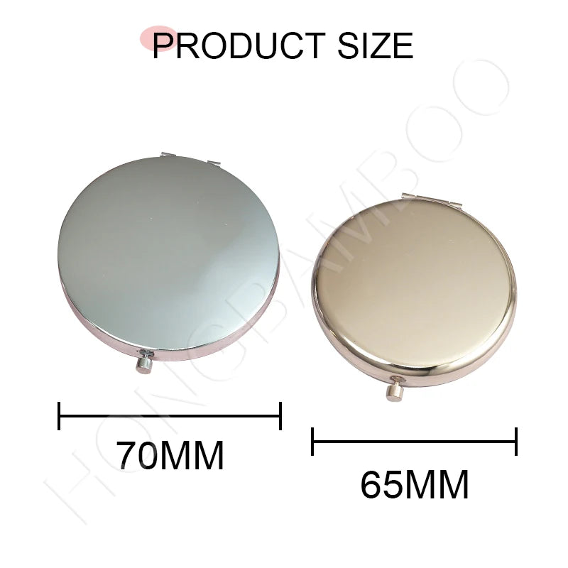 Personalized Pocket Mirrors with Name | Rose Gold | MOQ 100 pcs