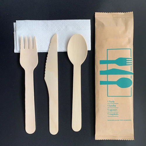 Bulk Biodegradable Wooden Forks with Logo – 25-Day Lead