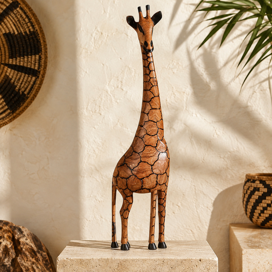 Hand-Carved African Fertility Doll | Ebony Wood Art Deco Statue | Wholesale
