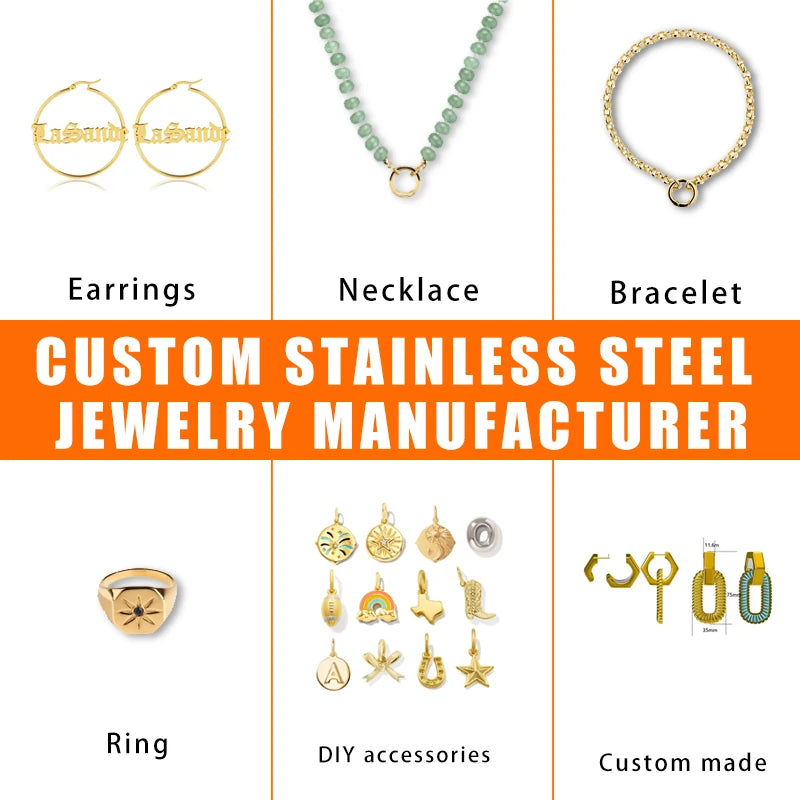 Custom 18K Gold Plated Jewelry | 925 Silver/Stainless Steel | MOQ 50