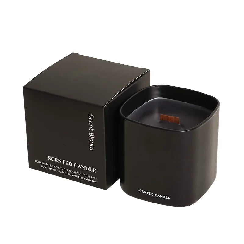 Custom Logo Woodwick Soy Wax Scented Candle | Eco MOQ 1000