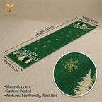Christmas Linen Runners | Custom Printed | 7-Day Lead Time